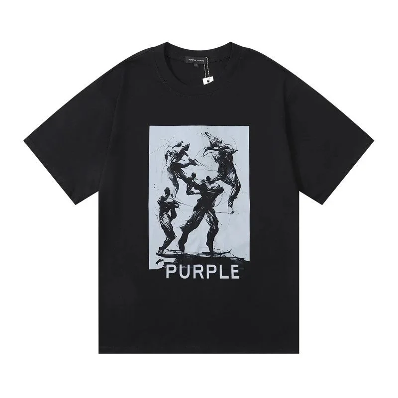 Purple Brand Purple Brand P001 Black Art Print T-Shirt Black - 1