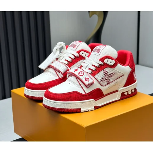 Louis Vuitton Louis Vuitton LV Trainer White/Red Sneakers White