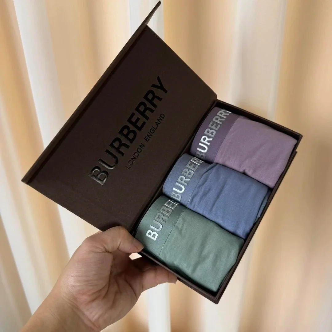 Burberry Burberry Underwear Set in Grey, Blue & Purple Grey - 1