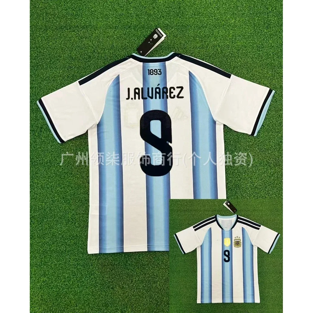 Adidas Adidas Classic Football J. Alvarez 9 Home Jersey White/Blue White - 1