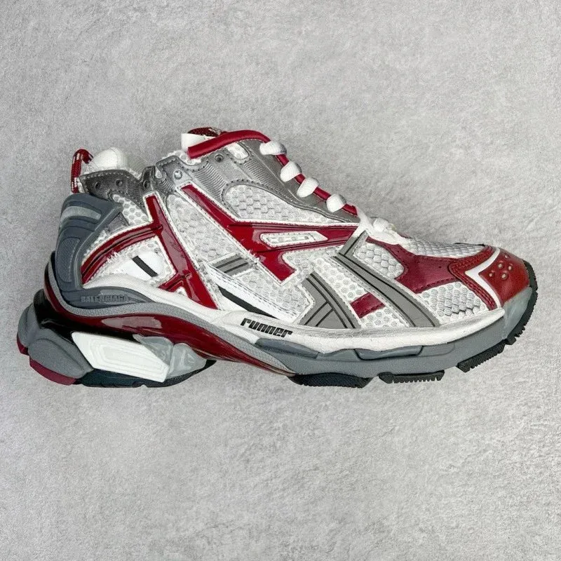 Balenciaga Balenciaga Runner Grey/White/Red Sneakers Grey - 1