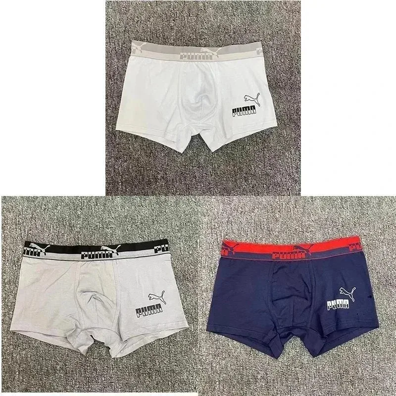 Puma Puma 3-Pack White/Grey/Blue Boxer Shorts Gift Set Multicolor