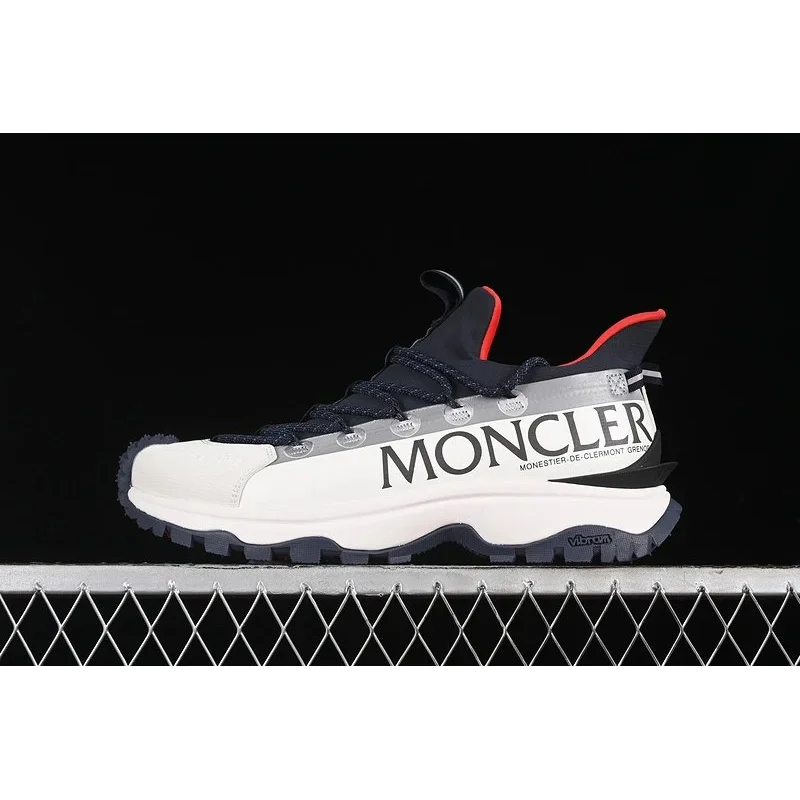 Moncler Moncler White/Black/Red Luxury Sneakers White