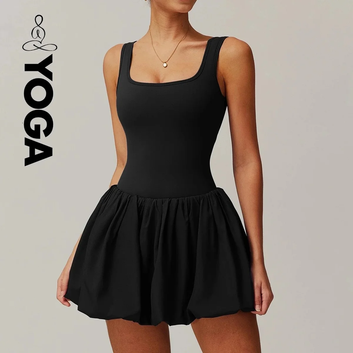 Other YOGA Advanced Black Mini Dress Black - 1