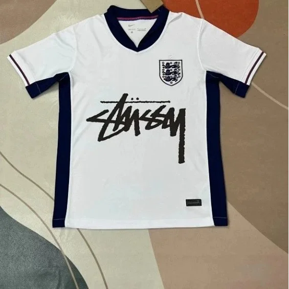 Nike Nike Stussy England Away Jersey White/Navy White - 1