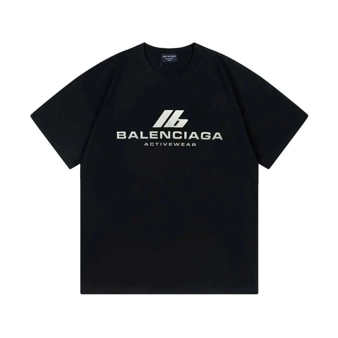 Balenciaga Balenciaga Activewear Black Logo T-Shirt Black - 1