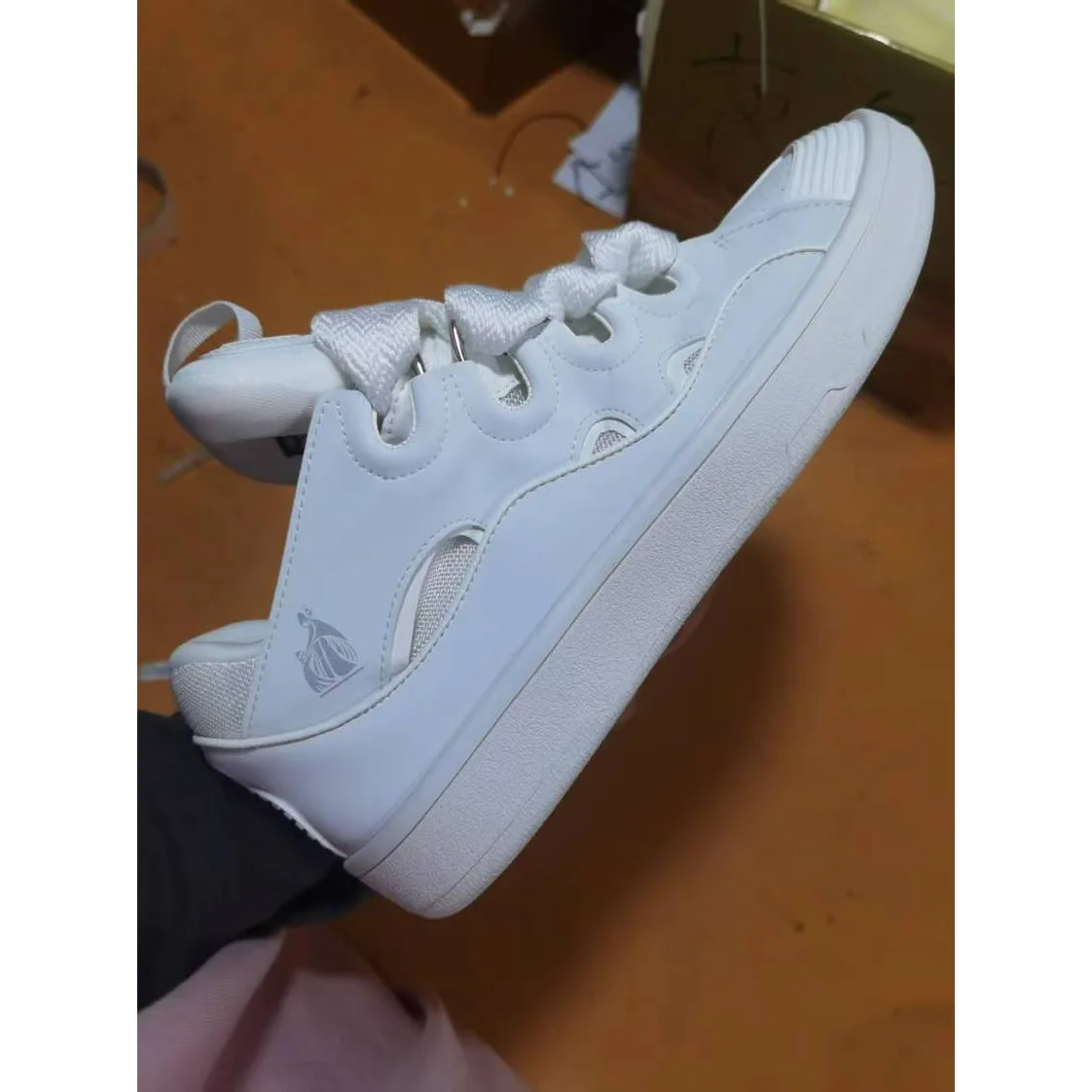 Other White Leather Sneakers with Cut-Out Design White - 1