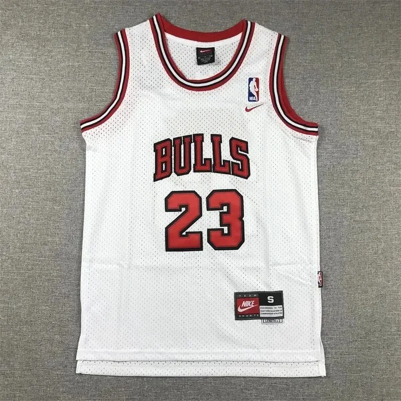 Nike Nike NBA White/Red Chicago Bulls Jersey White
