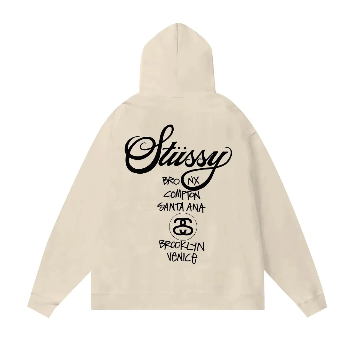 Stussy Stussy Cream 'Brooklyn Venice' Hoodie Cream - 1