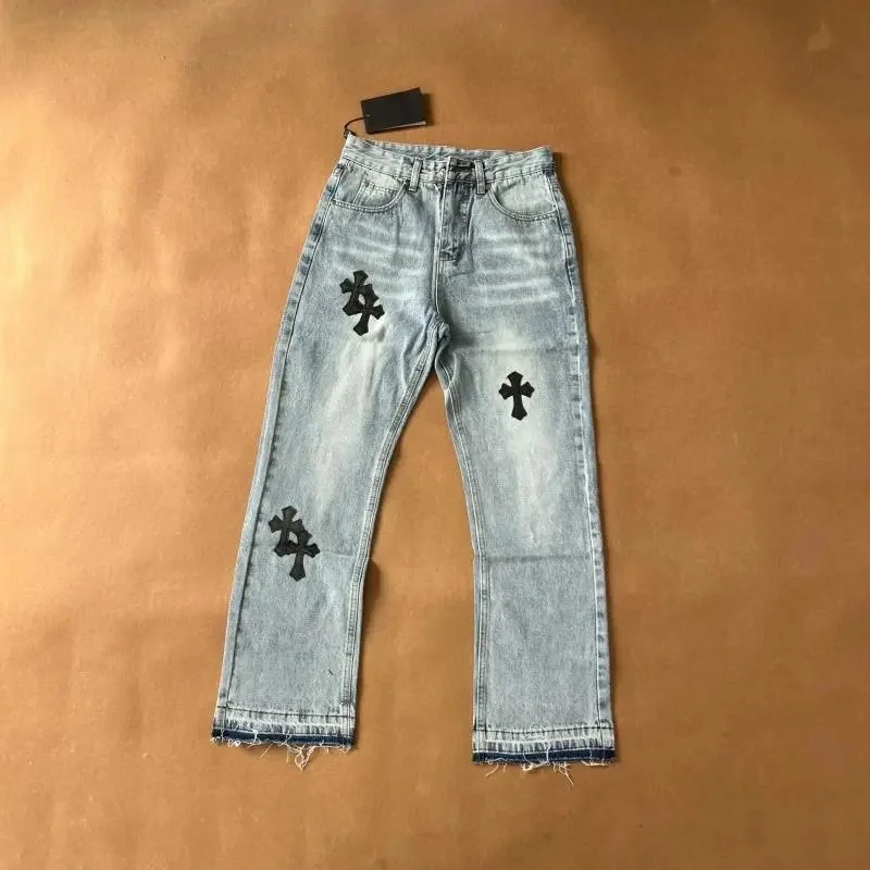 Chrome Hearts Chrome Hearts CH Cross Light Blue/Black Cross Jeans Blue