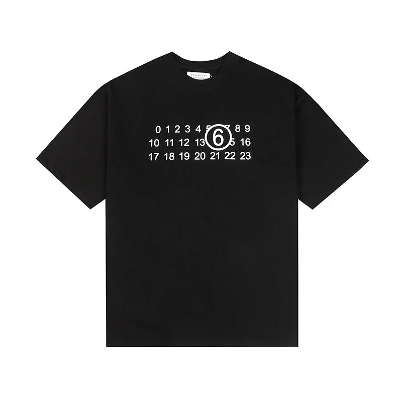 MM6 Maison Margiela MM6 Maison Margiela Number Black T-Shirt Black