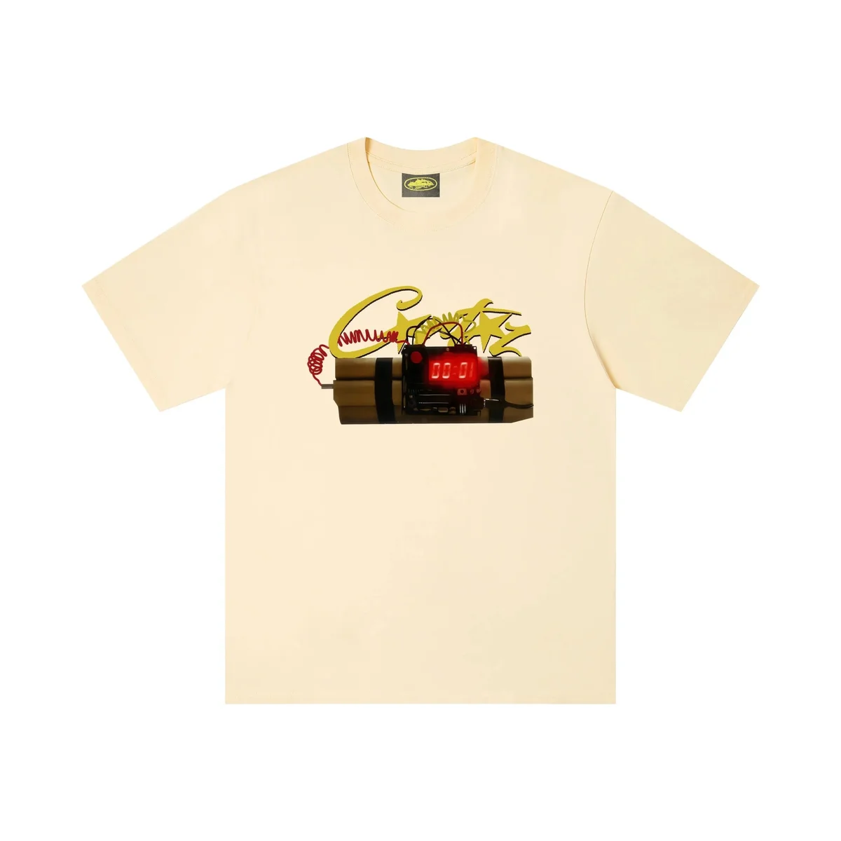 Other Unisex Beige 'Crate' Graphic T-Shirt Beige - 1