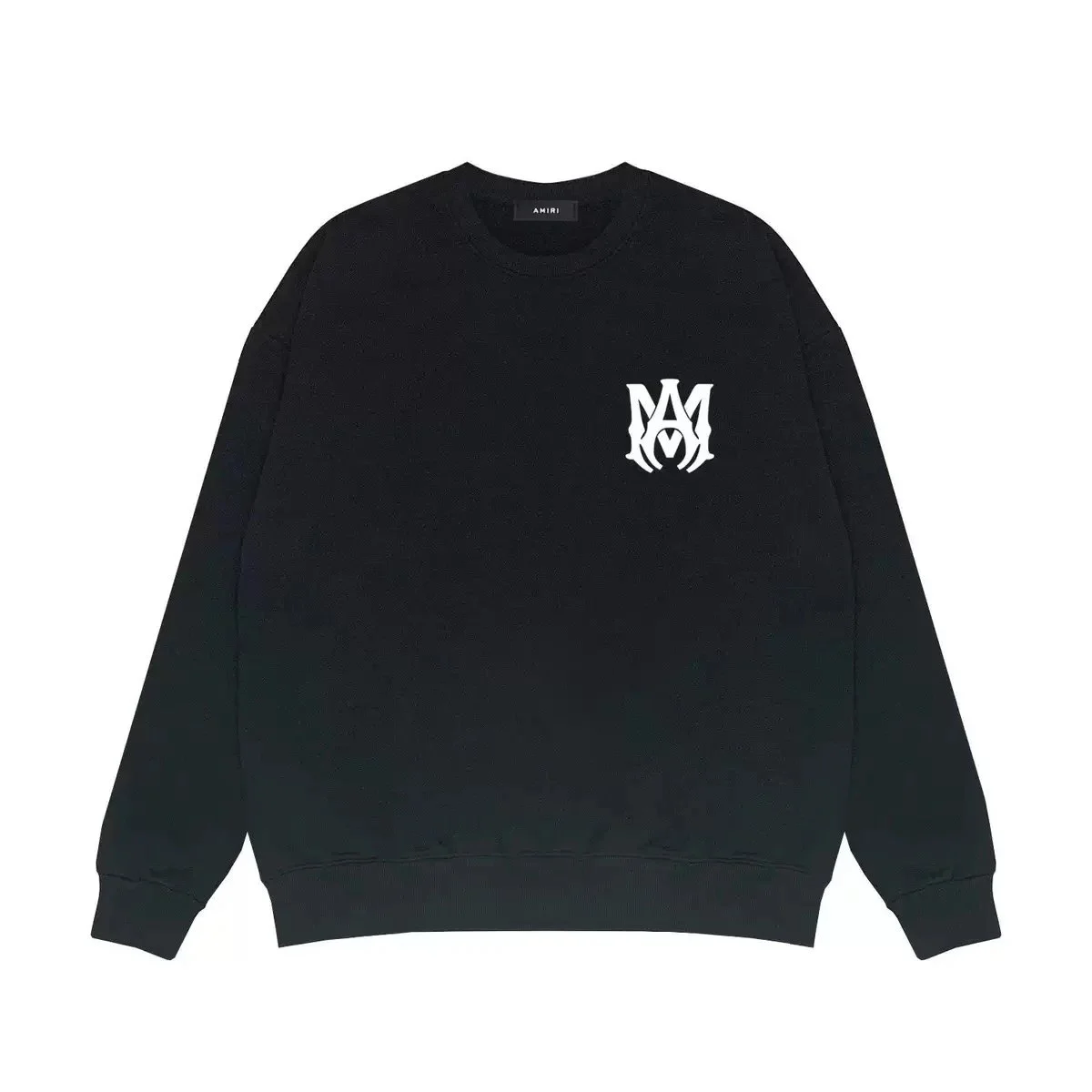 Amiri Amiri Monogram Crewneck Sweatshirt Black Black - 1