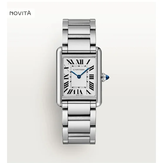 Cartier Cartier Tank Blue Sapphire Silver Watch Silver - 1