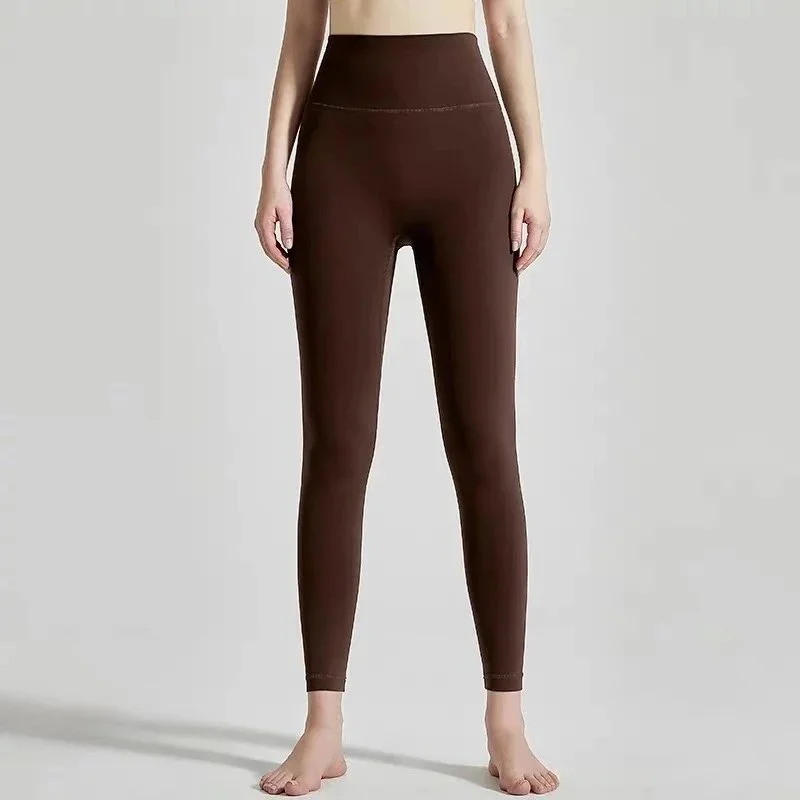 Other Deep Brown Yoga Pants Brown - 1