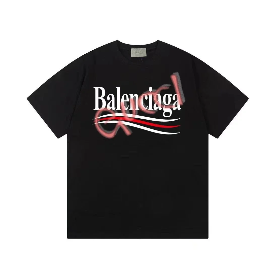 Gucci Gucci Balenciaga Black T-Shirt Black - 1