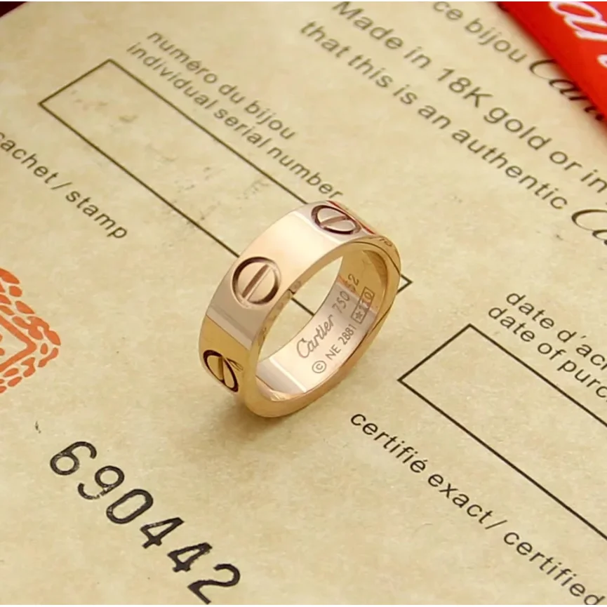 Cartier Cartier Love Rose Gold Ring Jewelry Gold - 1