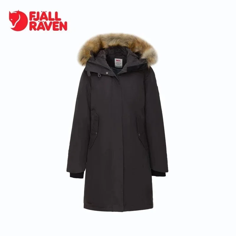 Other Fjällräven Black Parka with Fur Hood Coat Black - 1
