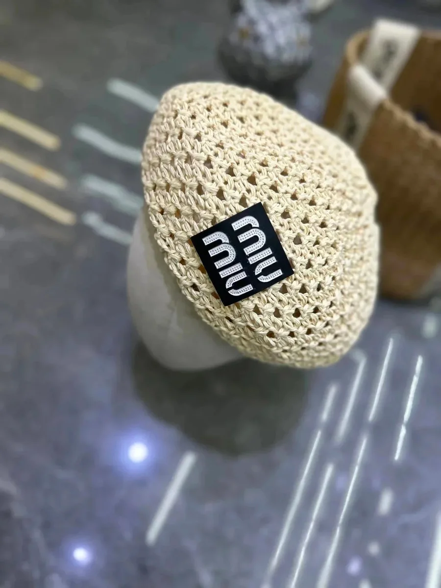 Miu Miu Miu Miu Crocheted Headband Beige Beige