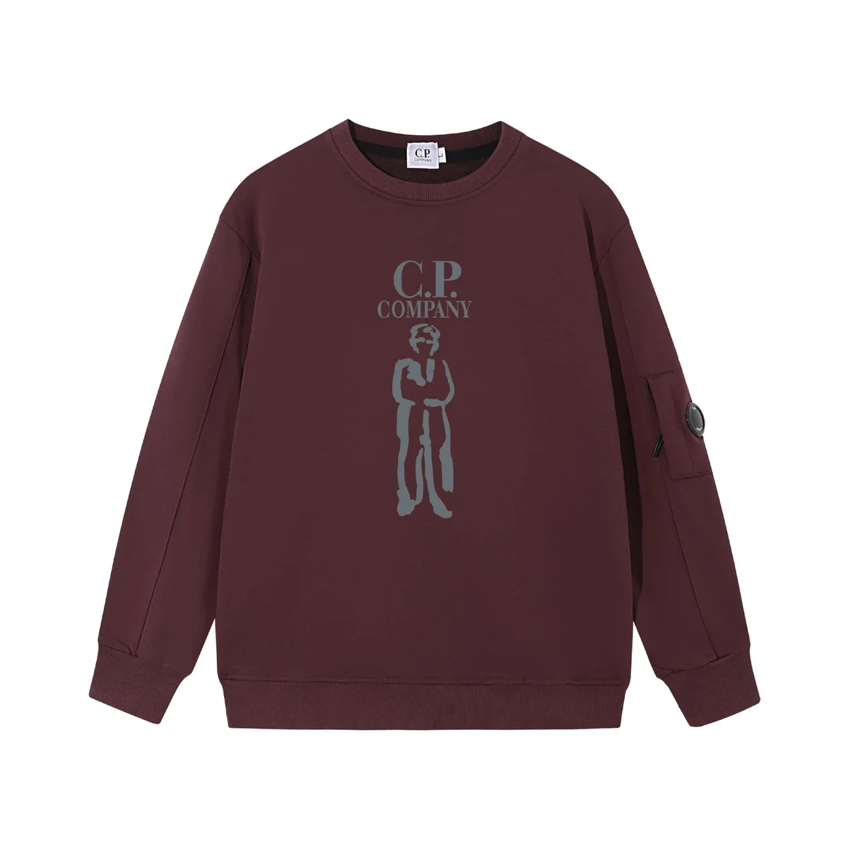 CP Company C.P. Company Wine Red Graphic Sweatshirt Red - 1