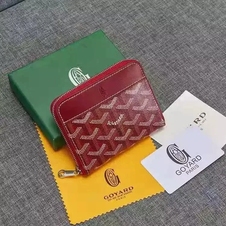 Goyard Goyard Goyardine Zip Wallet Red Red - 1