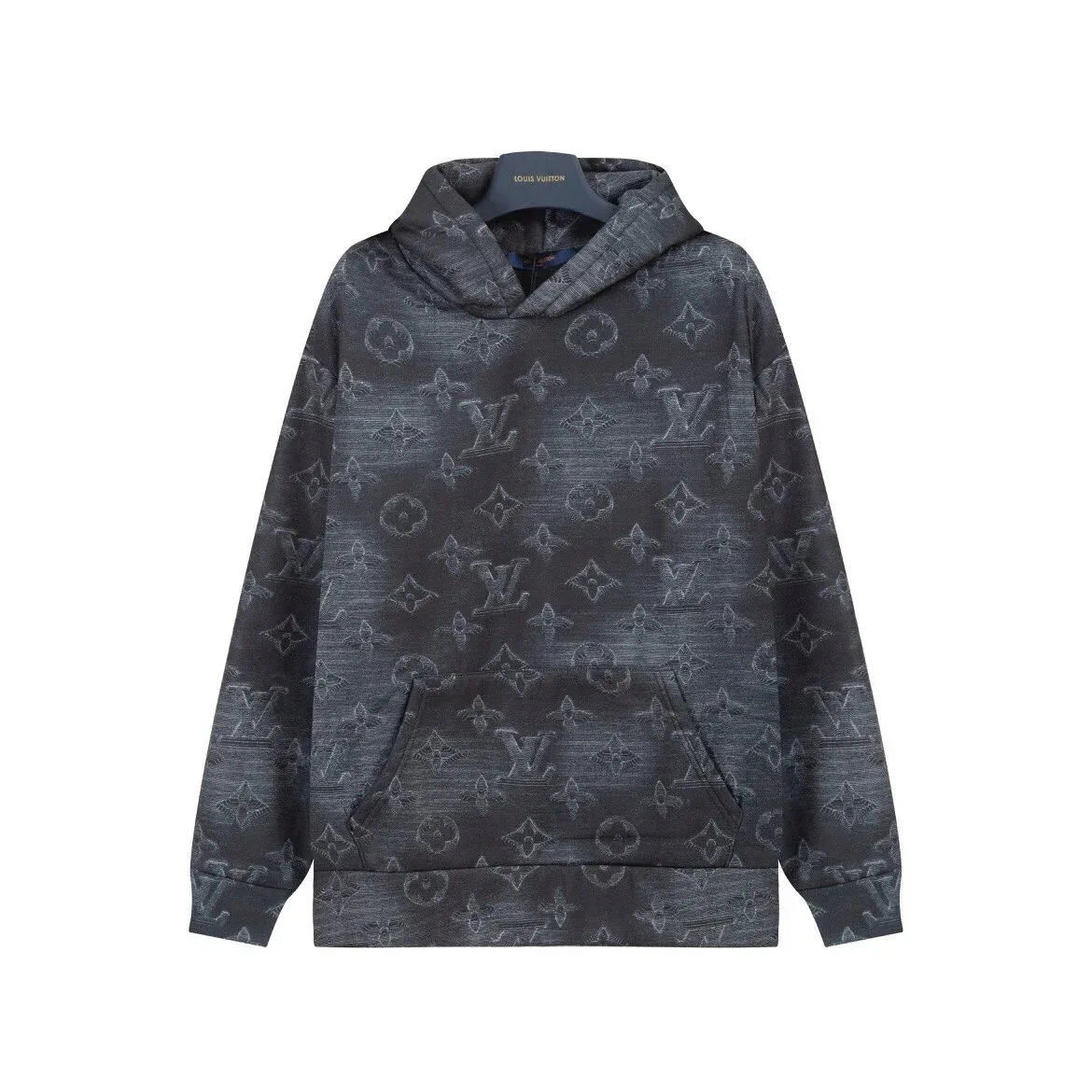 Louis Vuitton Louis Vuitton Monogram Dark Grey Hoodie Grey
