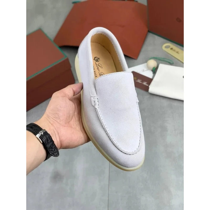 Unisex Suede Loafer White Leather Loafers — Oopbuy Spreadsheet find