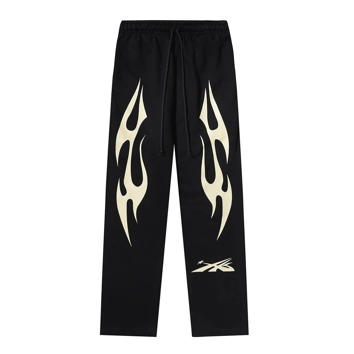 JW Anderson JW Anderson Flame Print Sweatpants Black/Cream Black - 1