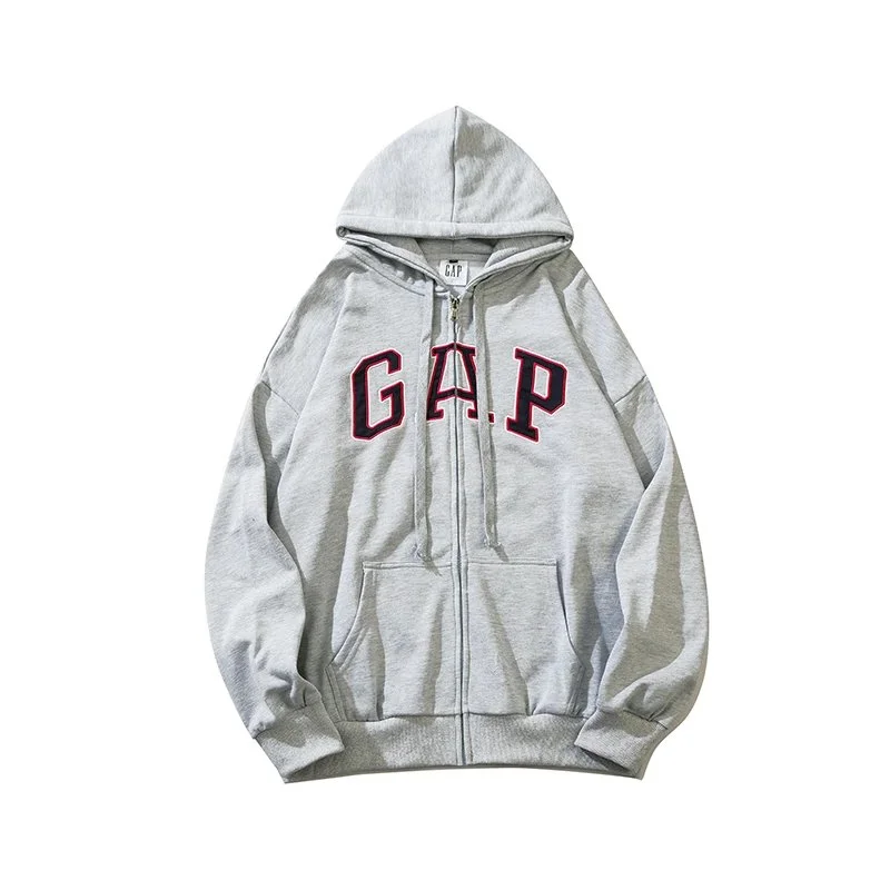 GAP GAP Heather Grey Zip-Up Hoodie Grey - 1