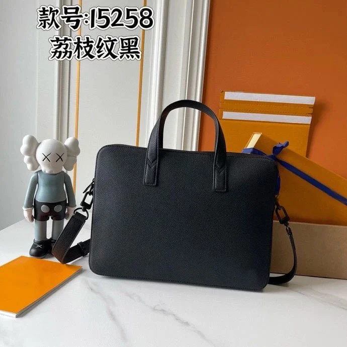 Other I5258 Lychee Black Briefcase Black