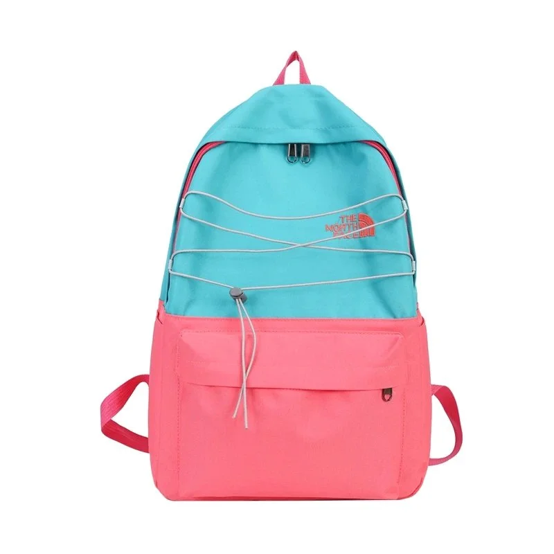 The North Face Nuptse Pink/Turquoise Backpack