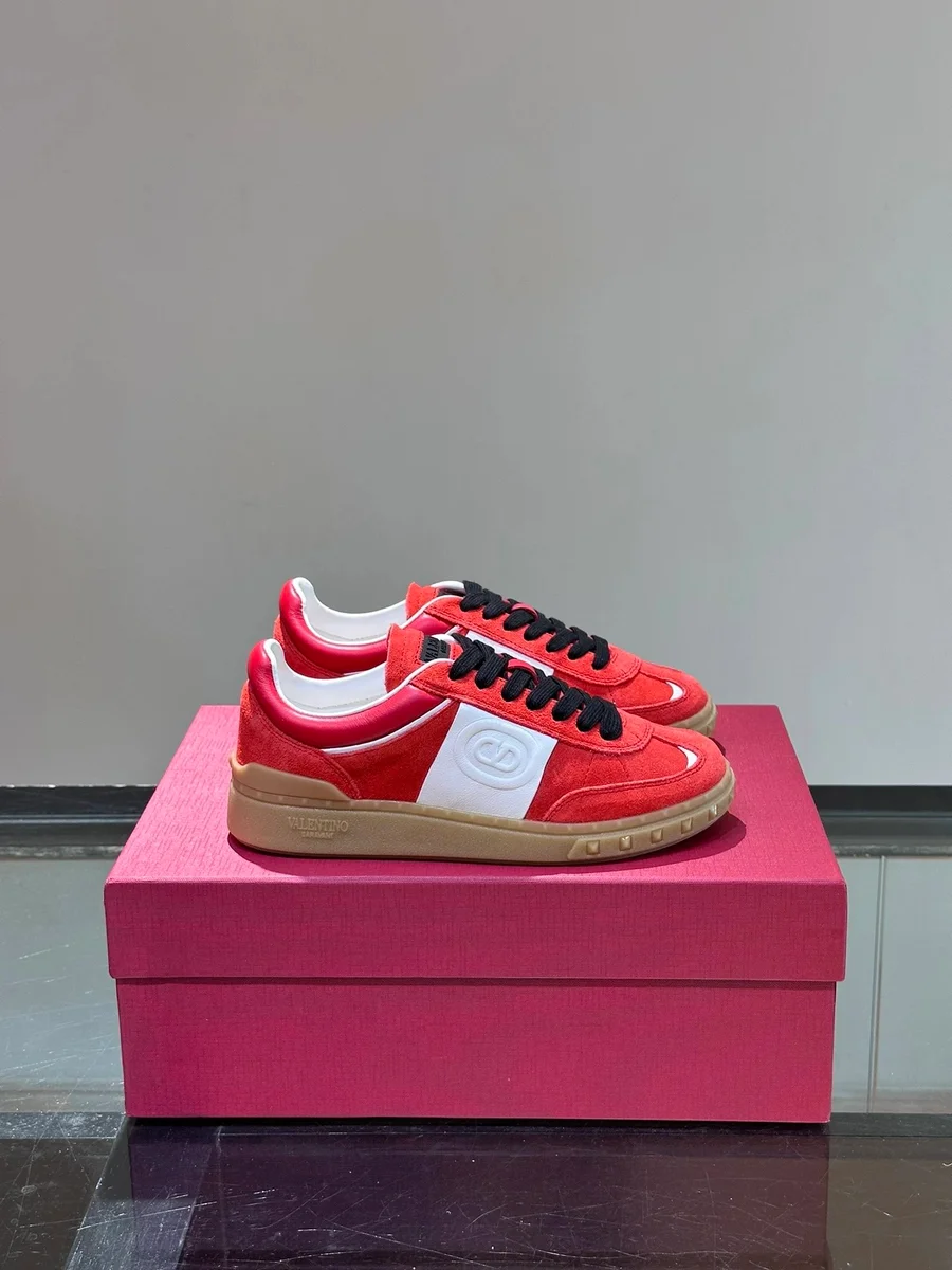 Dior Dior B23 Red/White Suede Sneakers Red