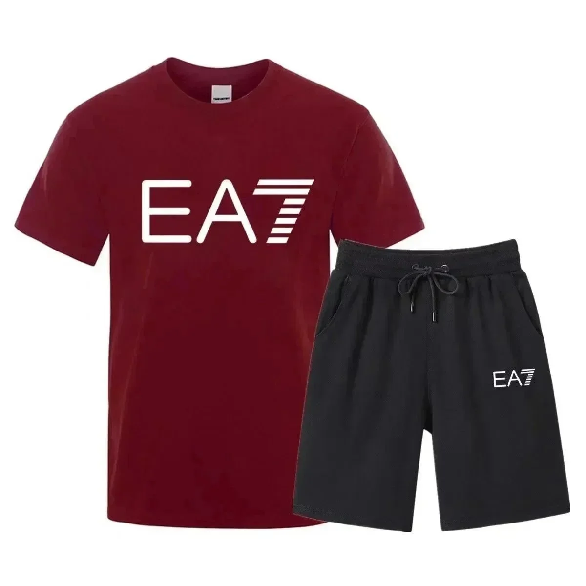 Armani EA7 Co-ord Set Red/Black Red