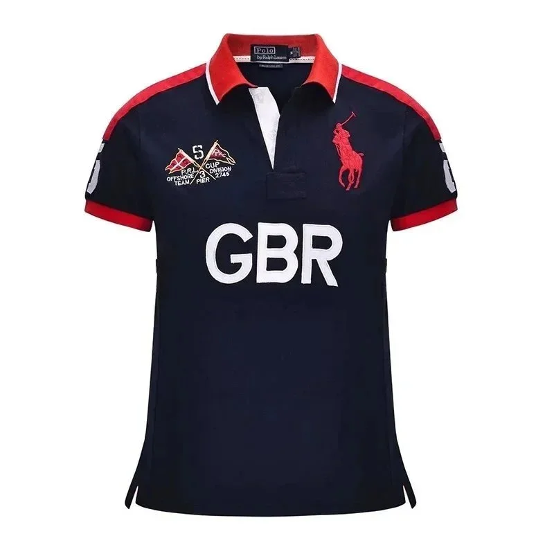 Polo Ralph Lauren Polo Ralph Lauren GBR Polo Shirt Navy/Red Navy - 1