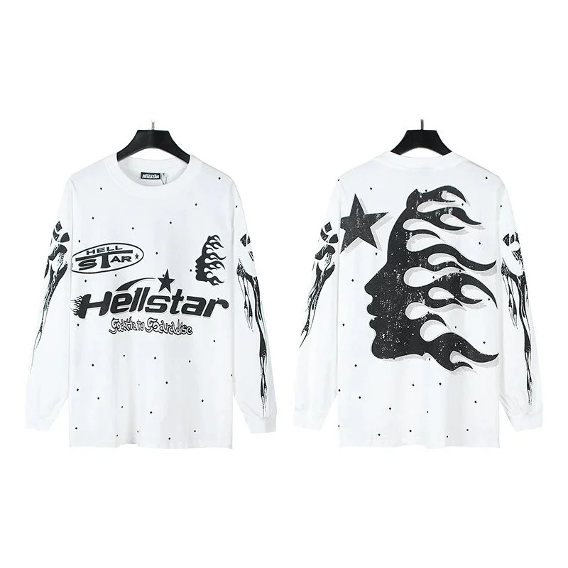 Hellstar Hellstar Long-Sleeve T-Shirt White White - 1