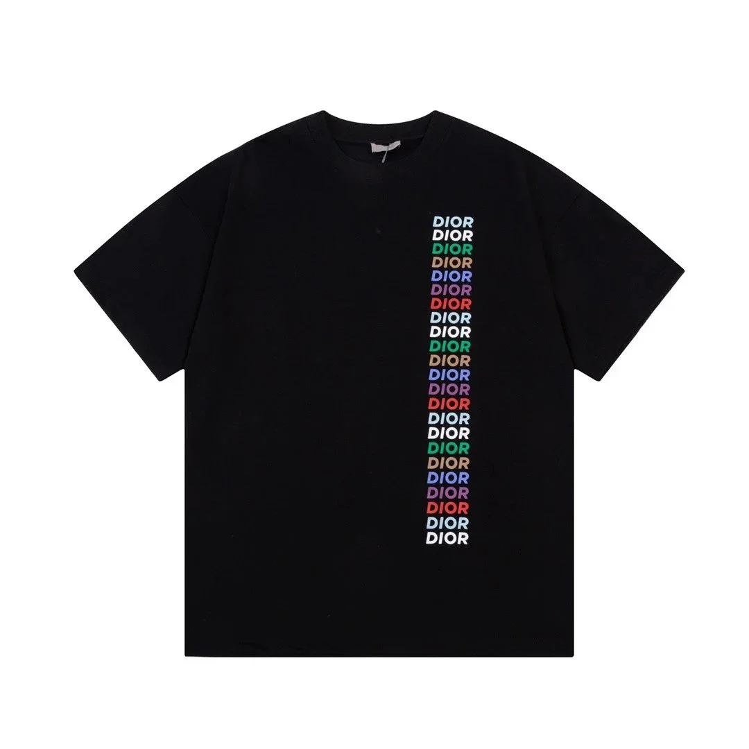 Dior Dior Black Dior Repeating Logo T-Shirt Black - 1