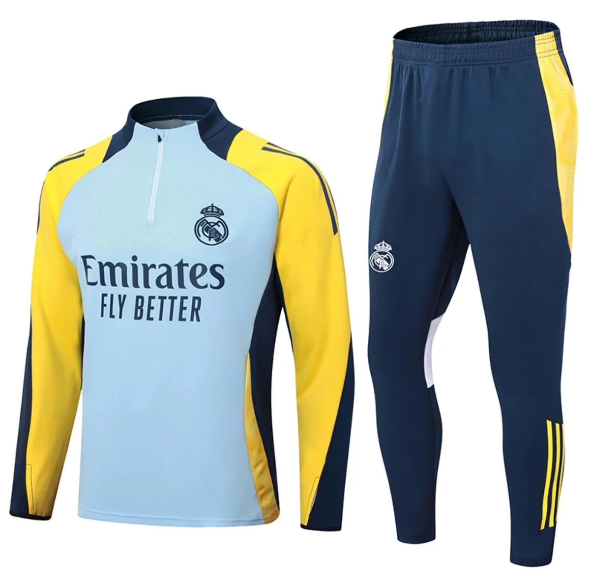 Adidas Adidas Champions League 2425 Real Madrid Light Gray Tracksuit Blue
