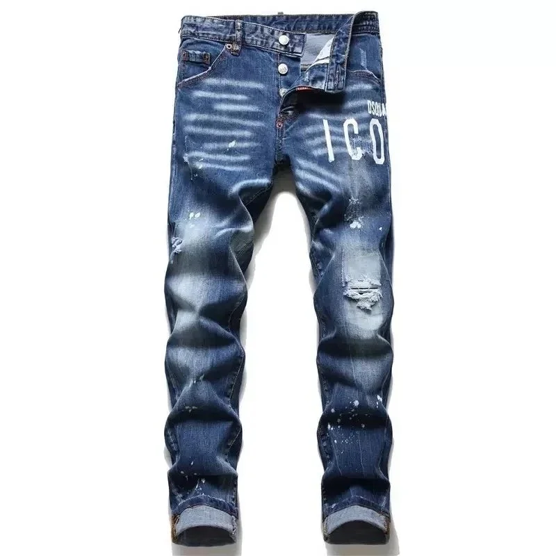 DSQUARED2 DSQUARED2 Icon Distressed Indigo Jeans Blue