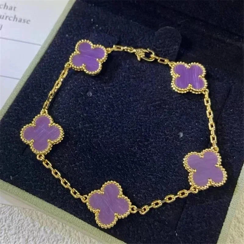 Van Cleef & Arpels Van Cleef & Arpels Alhambra Purple Gold Bracelet Purple - 1