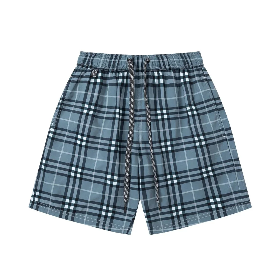 Burberry Burberry Classic Check Blue Plaid Shorts Blue