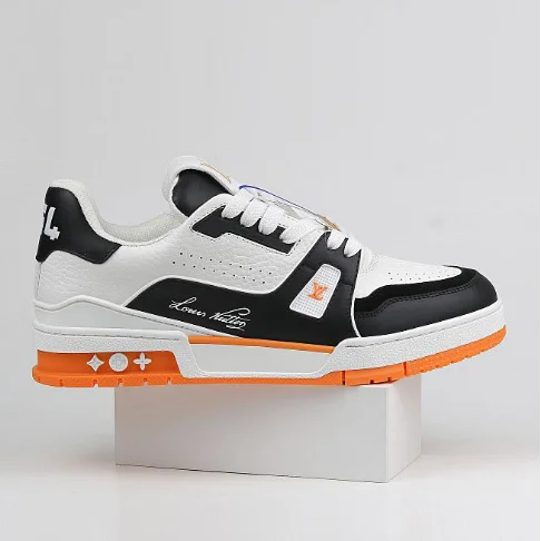 Louis Vuitton Louis Vuitton LV Trainer White/Black/Orange Sneakers White