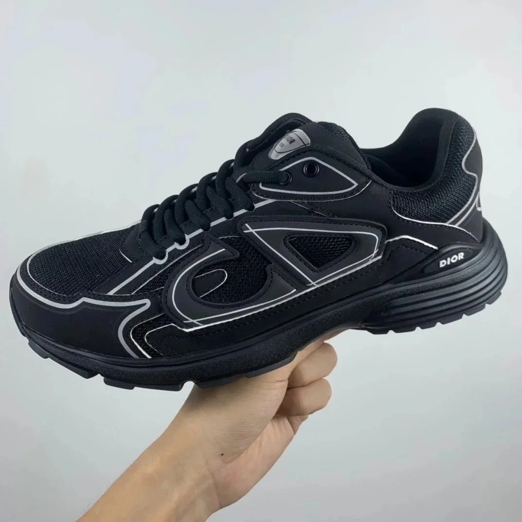 Dior Dior Air Force 1 Triple Black Sneakers Black
