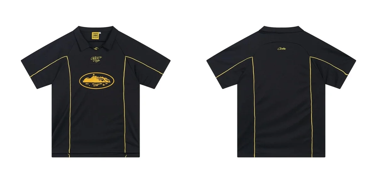 Other Black with Gold Trim Polo Shirt Black - 1