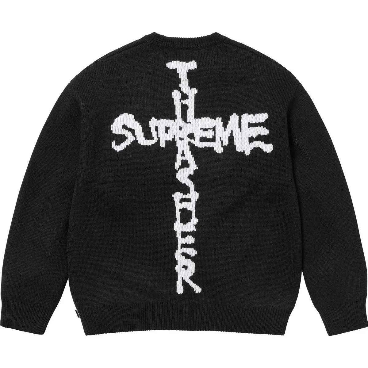 Supreme Supreme Black Cross Knit Sweater Black