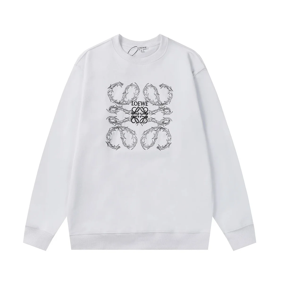 Loewe Loewe Anagram White Crewneck Sweatshirt White