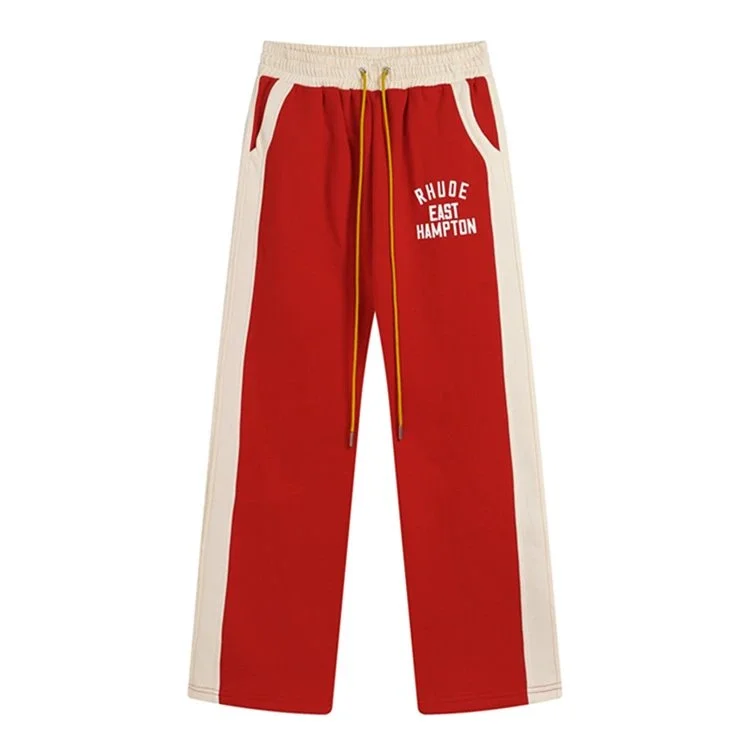Rhude Rhude Red/White Track Pants Red