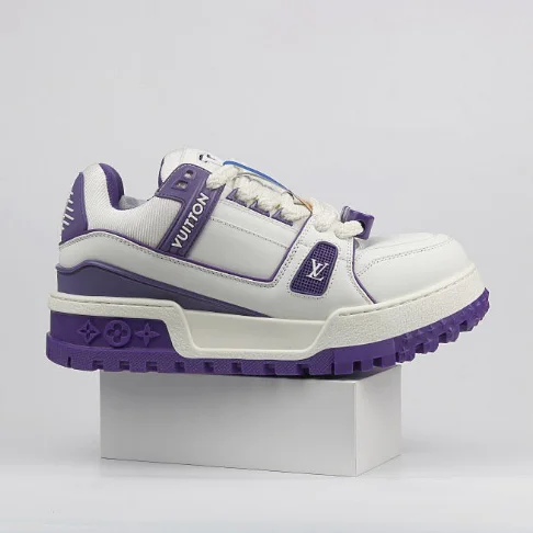 Louis Vuitton Louis Vuitton LV Trainer White/Purple Sneakers White