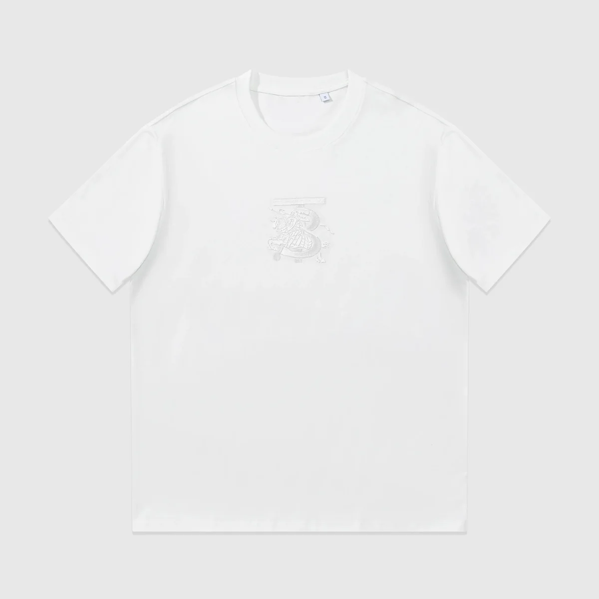 Other White Embroidered Dragon T-Shirt White - 1