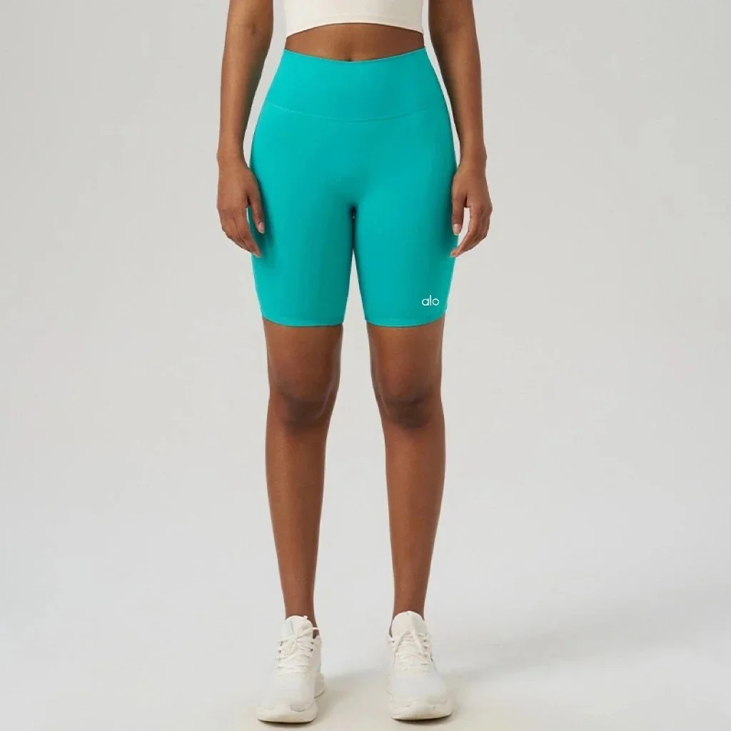 Alo Yoga Alo Maradiva Green Biker Shorts Green - 1