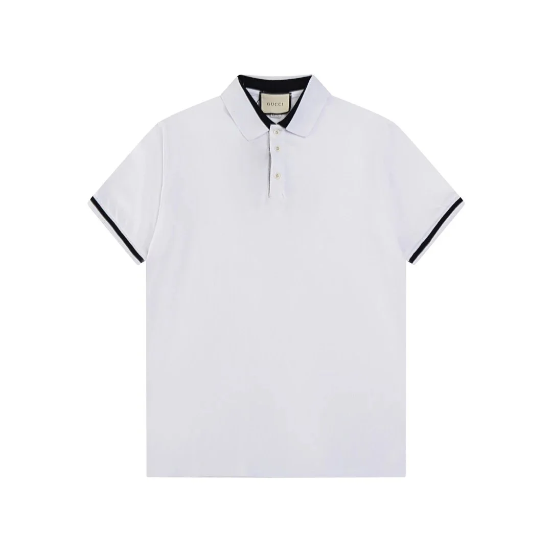 Gucci Gucci White Polo Shirt with Black Trim White - 1